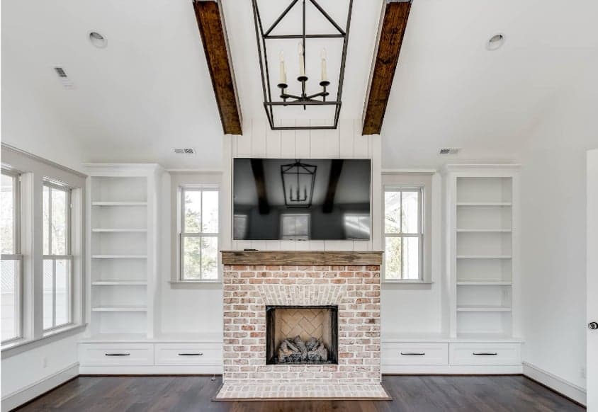 Custom built-in bookcase by MAS Contractors in Chesterfield County, VA