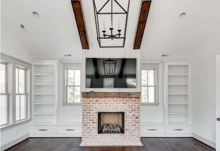 Custom built-in bookcase by MAS Contractors in Chesterfield County, VA