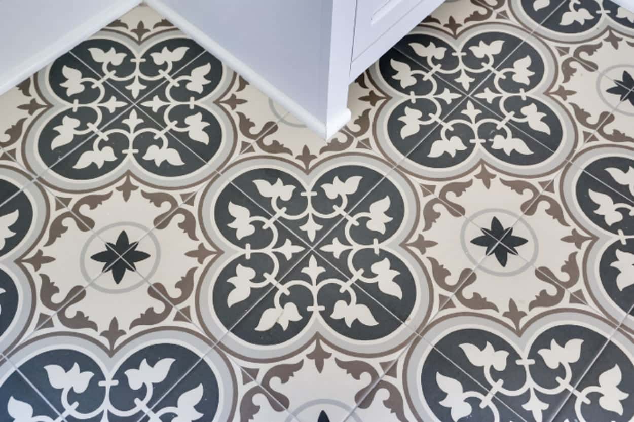 Custom tile work by MAS Contractors in Chesterfield, VA — bathroom floor and wall tile